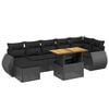 vidaXL Salon de jardin avec coussins 8 pcs beige r&eacute;sine tress&eacute;e