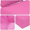 vidaXL Coussin de canap&eacute; d'ext&eacute;rieur 3 pcs Rose Polyester