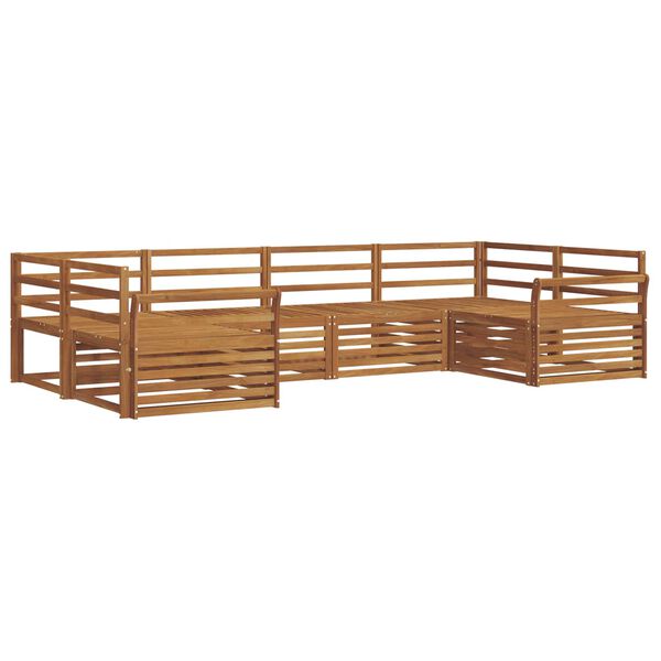 vidaXL Ensembles de canap&eacute;s 6 pcs Naturel Bois d'Acacia Massif