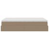 VidaXL Cadre de lit ottoman et matelas cappuccino 120x190cm similicuir