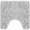 vidaXL Tapis de bain antid&eacute;rapant avec d&eacute;coupe pour toilette Gris