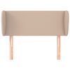 vidaXL Tête de lit avec oreilles Cappuccino 83x23x78/88 cm Similicuir