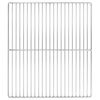 vidaXL Grille de barbecue Argent 45 x 40 cm Acier inoxydable