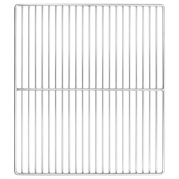 vidaXL Grille de barbecue Argent 45 x 40 cm Acier inoxydable
