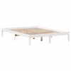 vidaXL Lit biblioth&egrave;que sans matelas blanc 160x200 cm bois pin massif