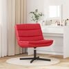 vidaXL Chaise pivotante Rouge 63 x 75 x 76 cm PU