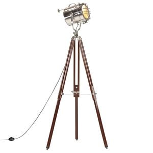 vidaXL Lampadaire &agrave; tr&eacute;pied bois de manguier massif 180 cm