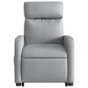 vidaXL Fauteuil inclinable Gris clair Tissu
