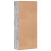vidaXL Armoire &agrave; chaussures Gris b&eacute;ton 80x39x178 cm Bois d'ing&eacute;nierie