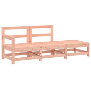 vidaXL Salon de jardin 3 pcs bois massif douglas