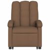 vidaXL Fauteuil de massage inclinable Marron Tissu