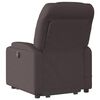 vidaXL Fauteuil inclinable de massage électrique Marron foncé Tissu