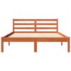 vidaXL Cadre de lit sans matelas cire marron 120x190cm bois pin massif