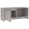 vidaXL Meuble TV gris béton 90x35x40 cm bois d'ingénierie