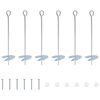 vidaXL Ancre de terre 6 pc &Oslash;10 x 40 cm M&eacute;tal galvanis&eacute; Argent&eacute;