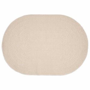 vidaXL Tapis ZIZUR Cr&egrave;me 170 x 120 cm Polypropyl&egrave;ne