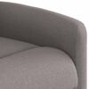 vidaXL Fauteuil de massage inclinable Taupe Tissu