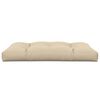 vidaXL Coussin de palette beige 120x80x12 cm tissu