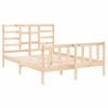 vidaXL Cadre de lit sans matelas bois massif 120x190 cm