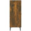 vidaXL Buffet chêne fumé 69,5x34x90 cm bois d'ingénierie