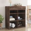 vidaXL Buffet ch&ecirc;ne marron 80x42,5x93 cm bois d'ing&eacute;nierie