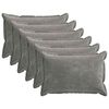 vidaXL Housse de coussin 6 pc HOUTEN Gris fonc&eacute; 50 x 70 cm