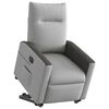 vidaXL Fauteuil inclinable électrique gris nuage tissu
