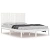 vidaXL Cadre de lit sans matelas blanc 140x200 cm bois de pin massif