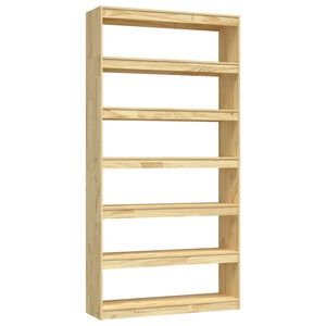 vidaXL Biblioth&egrave;que/S&eacute;parateur de pi&egrave;ce 100x30x200 cm pin massif