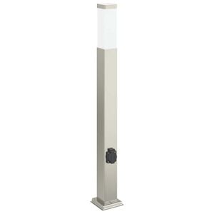 vidaXL Borne lumineuse avec sortie 80 cm en acier inoxydable IP44