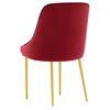 vidaXL Chaises &agrave; manger lot de 4 rouge bordeaux velours