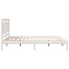 vidaXL Cadre de lit extra long sans matelas 160x210 cm bois massif