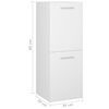 vidaXL Ensemble de meubles de salle de bain Blanc Agglom&eacute;r&eacute;