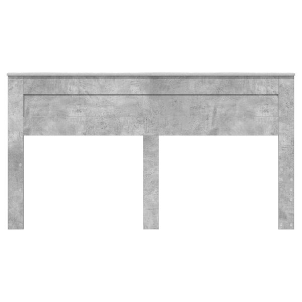 vidaXL T&ecirc;te de lit Gris b&eacute;ton 200 cm Bois d'ing&eacute;nierie