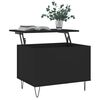 vidaXL Table basse Noir 60x44,5x45 cm Bois d'ingénierie