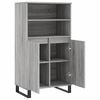 vidaXL Buffet haut Sonoma gris 60x36x110 cm Bois d'ing&eacute;nierie