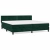 vidaXL Sommier &agrave; lattes de lit et matelas Vert fonc&eacute; 200x200cm Velours