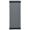 vidaXL Armoire de rangement de jardin 1 étagère Gris/noir 35x40x85 cm