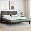 vidaXL Surmatelas Blanc et vert 180 x 200 x 6 cm Tissu Jacquard