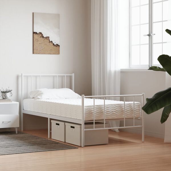 vidaXL Matelas en mousse blanc 80x200 cm duret&eacute; H2 H3