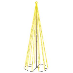 vidaXL Arbre de No&euml;l c&ocirc;ne 732 LED blanc chaud 160x500 cm