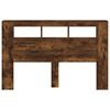 vidaXL Tête de lit à LED chêne fumé 160x18,5x103,5cm bois d'ingénierie