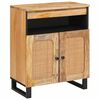 vidaXL Buffet avec porte Marron 60 x 33 x 75 cm Bois de mangue massif