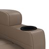 vidaXL Fauteuil de massage Cappuccino Similicuir