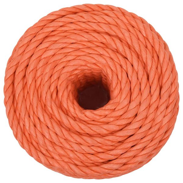 vidaXL Corde de travail Orange 20 mm 50 m Polypropyl&egrave;ne
