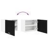 vidaXL Armoire suspendue 2 pcs Ch&ecirc;ne noir et Blanc 50 x 31 x 40 cm