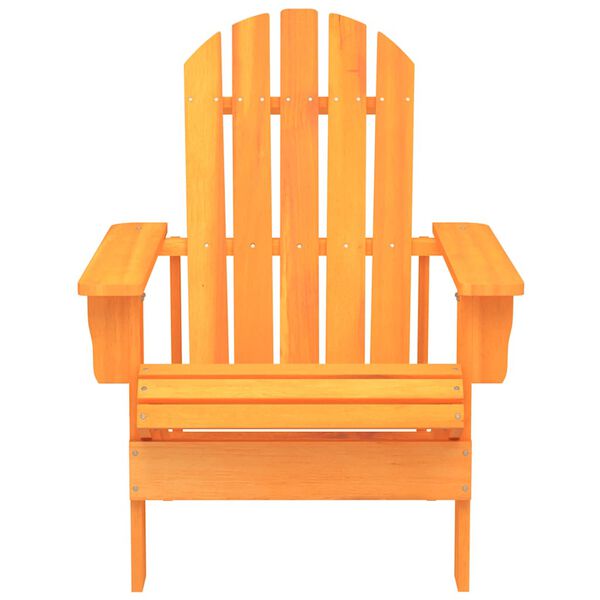 vidaXL Chaise de jardin Adirondack bois de sapin massif orange