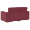 vidaXL Canap&eacute; 2 places Rouge vin 120 cm Tissu