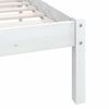 vidaXL Cadre de lit sans matelas blanc bois massif 90x200 cm