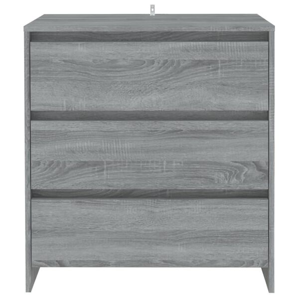 vidaXL Buffet Sonoma gris 70x41x75 cm Bois d'ingénierie